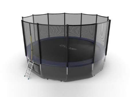 Батут EVO JUMP External 16ft С внешней сеткой и лестницей + нижняя часть Батут EVO JUMP External 16ft С внешней сеткой и лестницей + нижняя часть