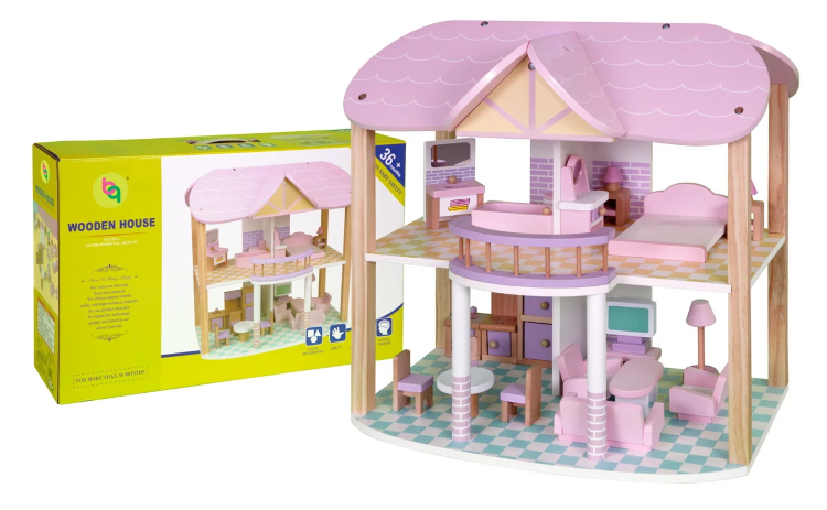 Кукольный домик с мебелью Babygarden Friendly Cottage