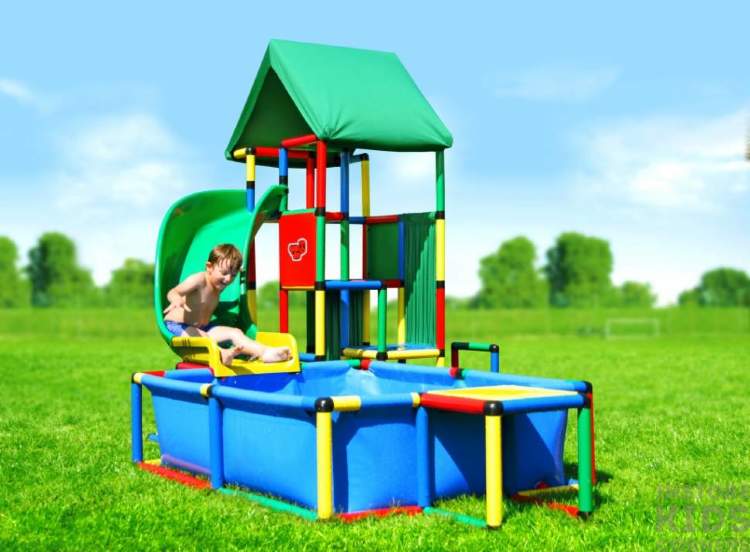 Детский игровой комплекс Quadro Universal + Pool Large + Curved Slide